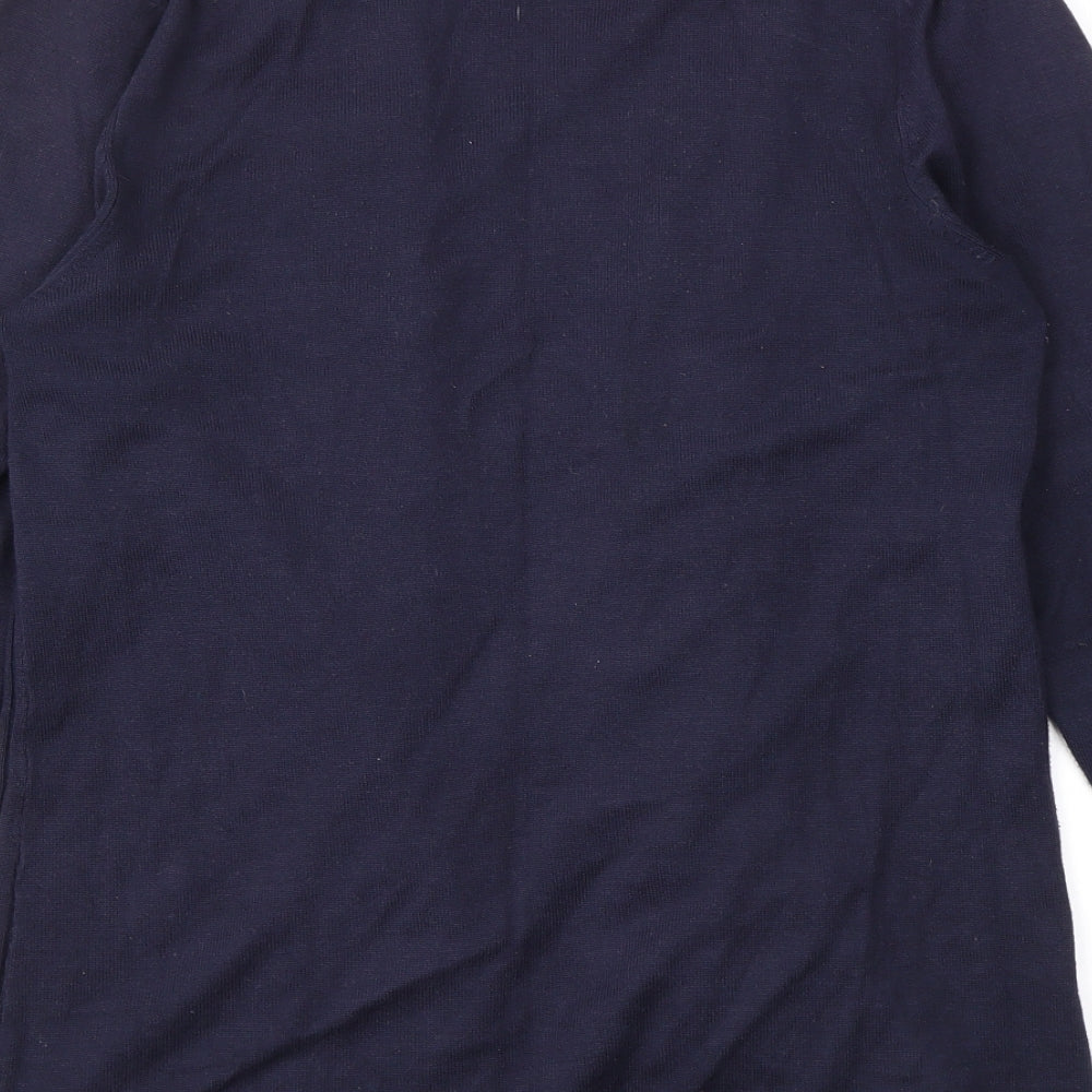 BHS Womens Blue Cardigan Jumper Size 10
