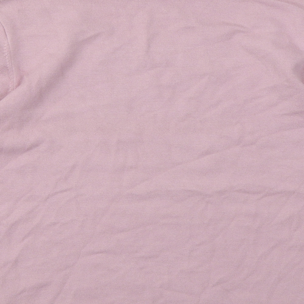Minuet Womens Pink Basic T-Shirt Size S
