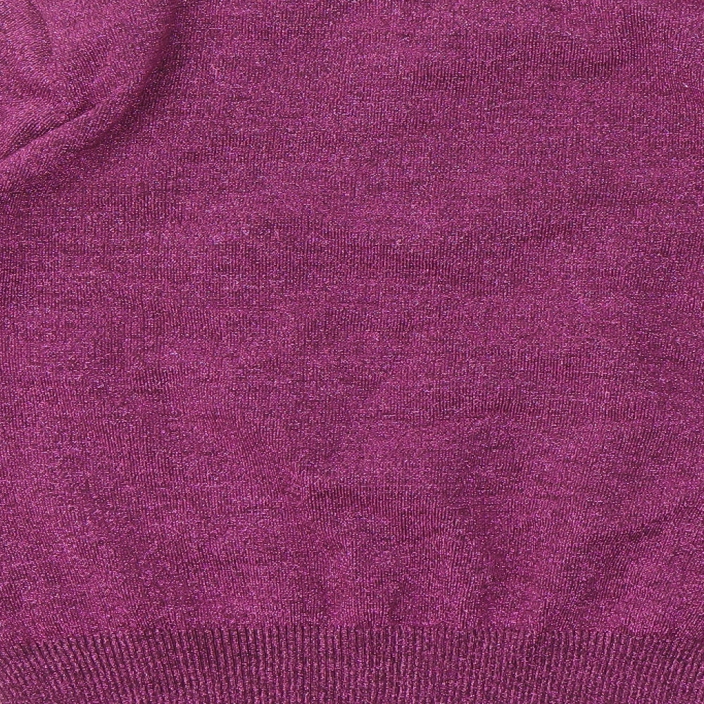 JOAMIE Womens Purple Pullover Jumper Size M