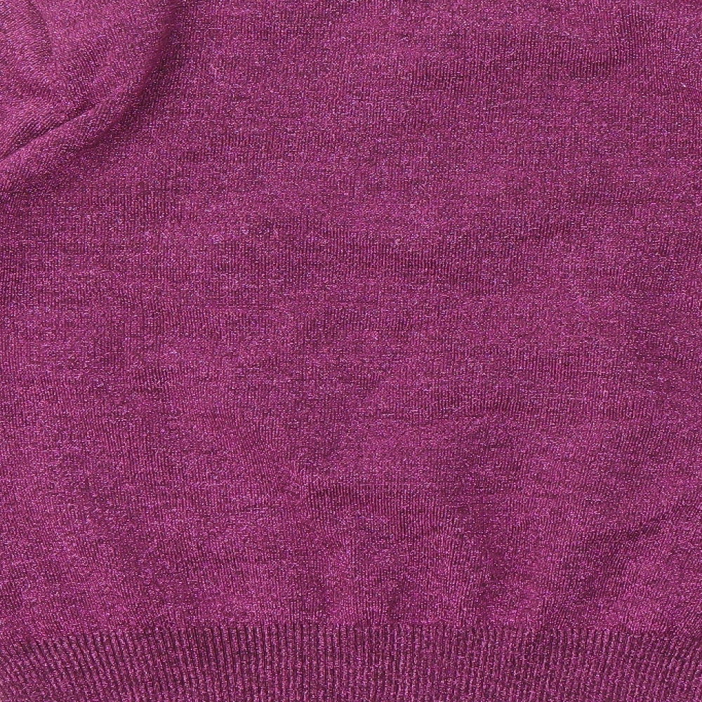 JOAMIE Womens Purple Pullover Jumper Size M