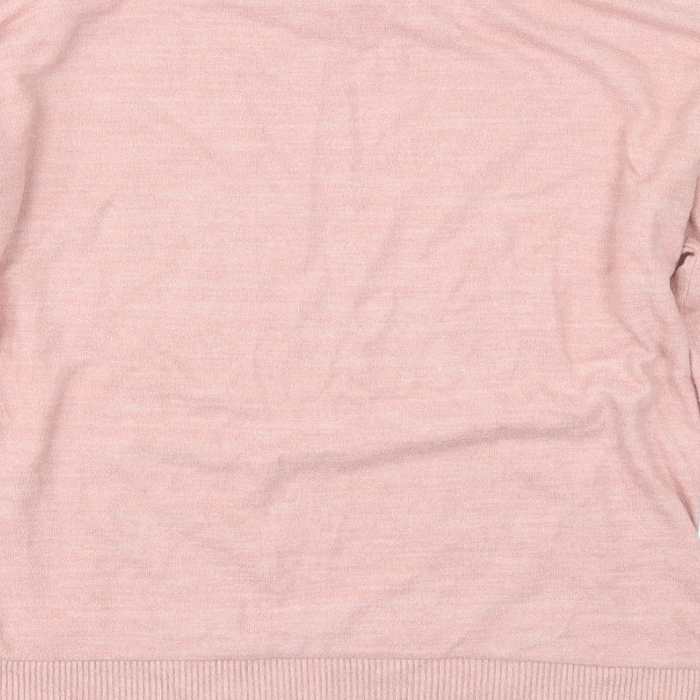 Astradivarius Womens Pink Pullover Jumper Size S