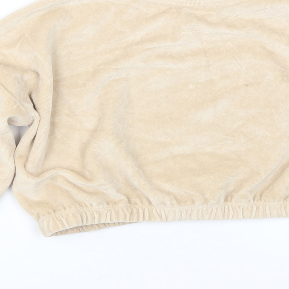 George Girls Gold Velour Cami Pyjama Top Size 6-7 Years - Christmas