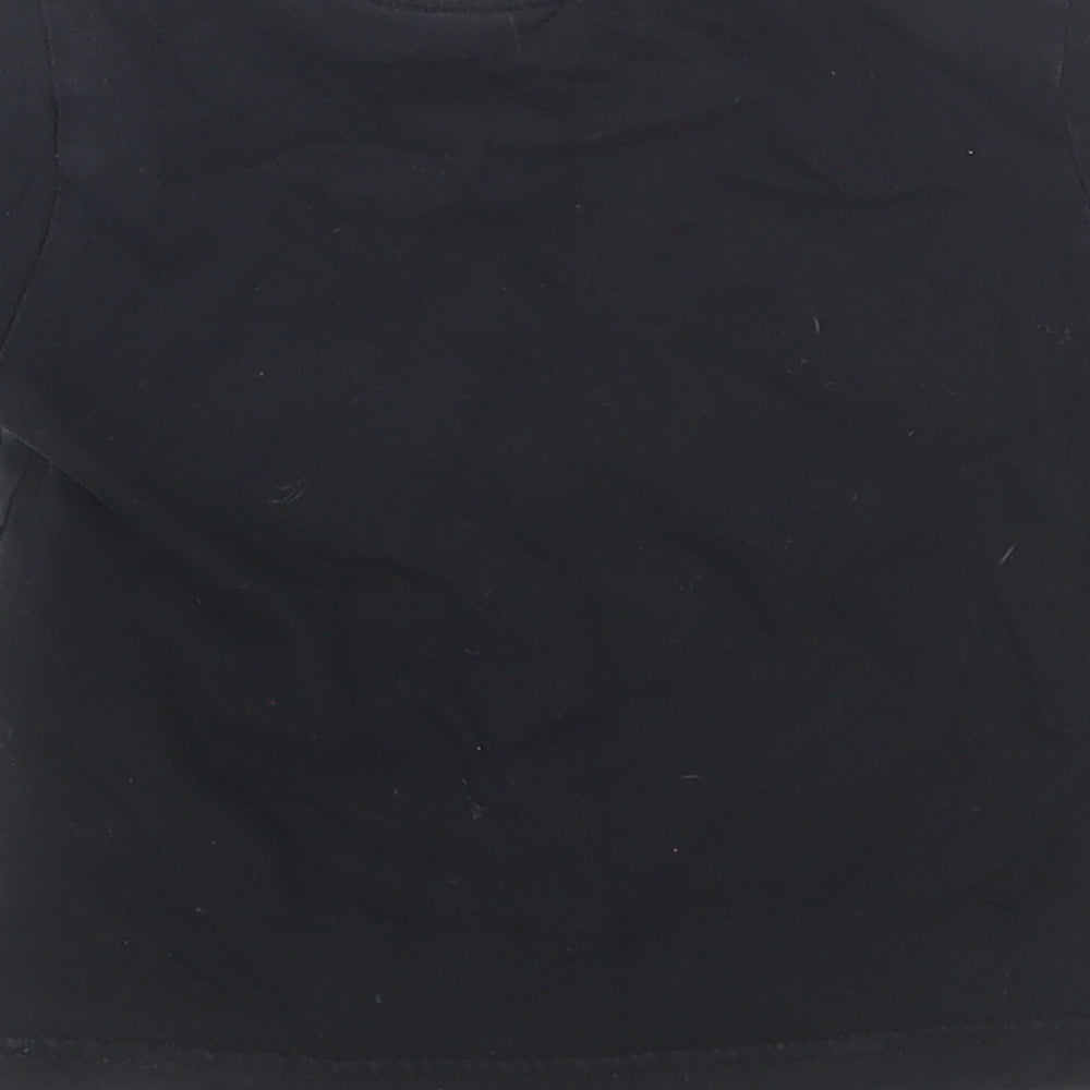 Max Baby Black Basic T-Shirt Size 12-18 Months