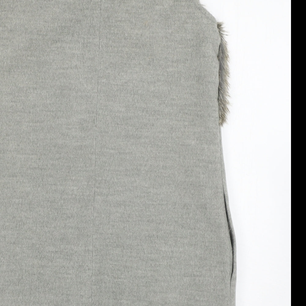 New Look Womens Grey Gilet Jacket Size 8