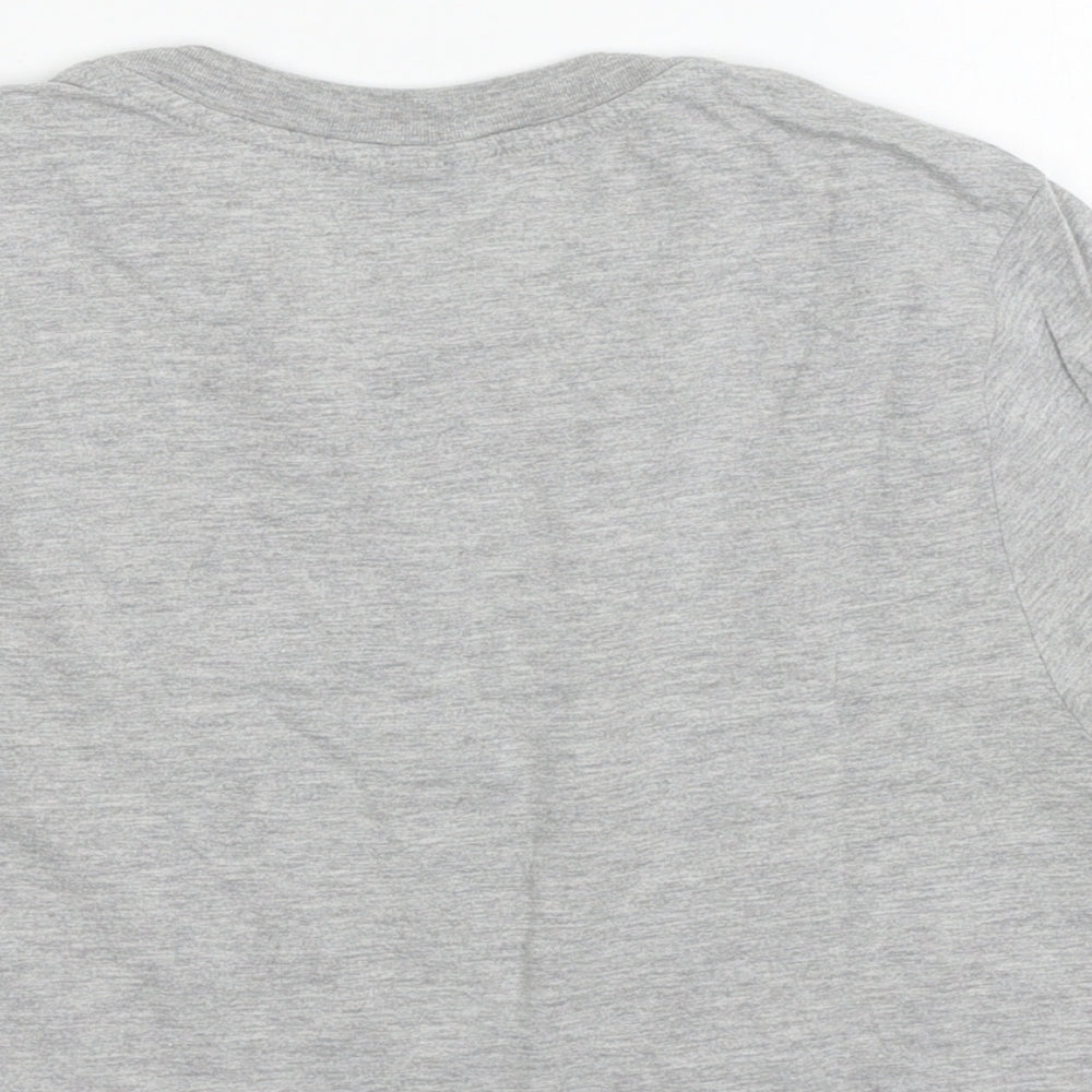 Topshop Womens Grey Basic T-Shirt Size 8