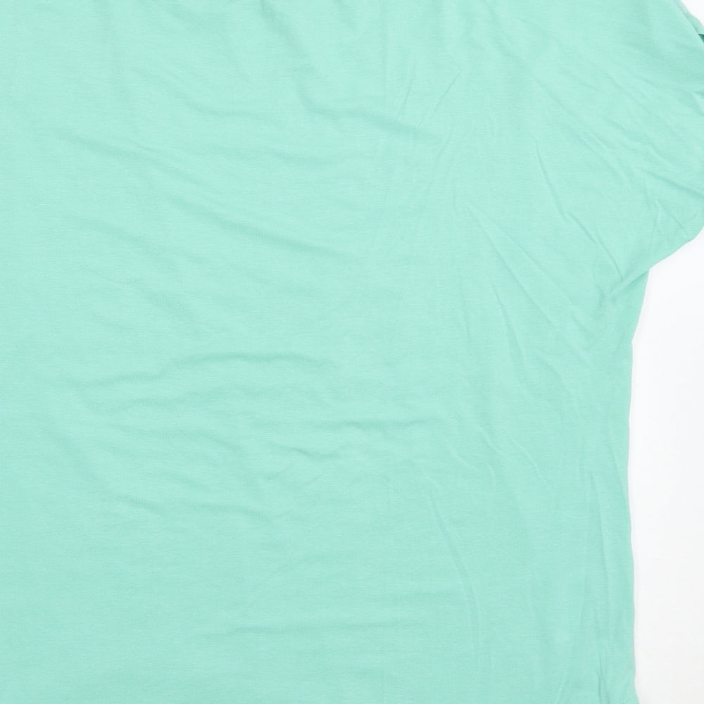 Misumi Womens Green Basic T-Shirt Size M