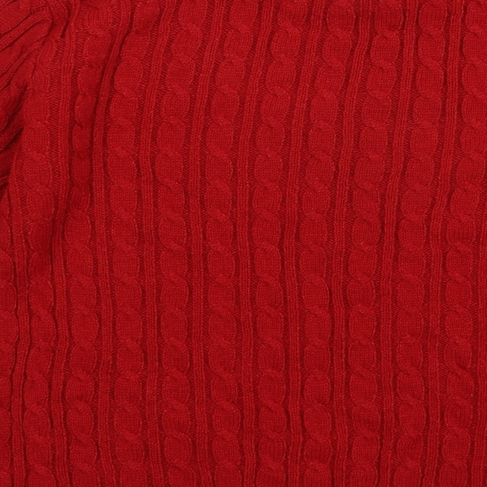 CHIC Womens Red Pullover Jumper Size L