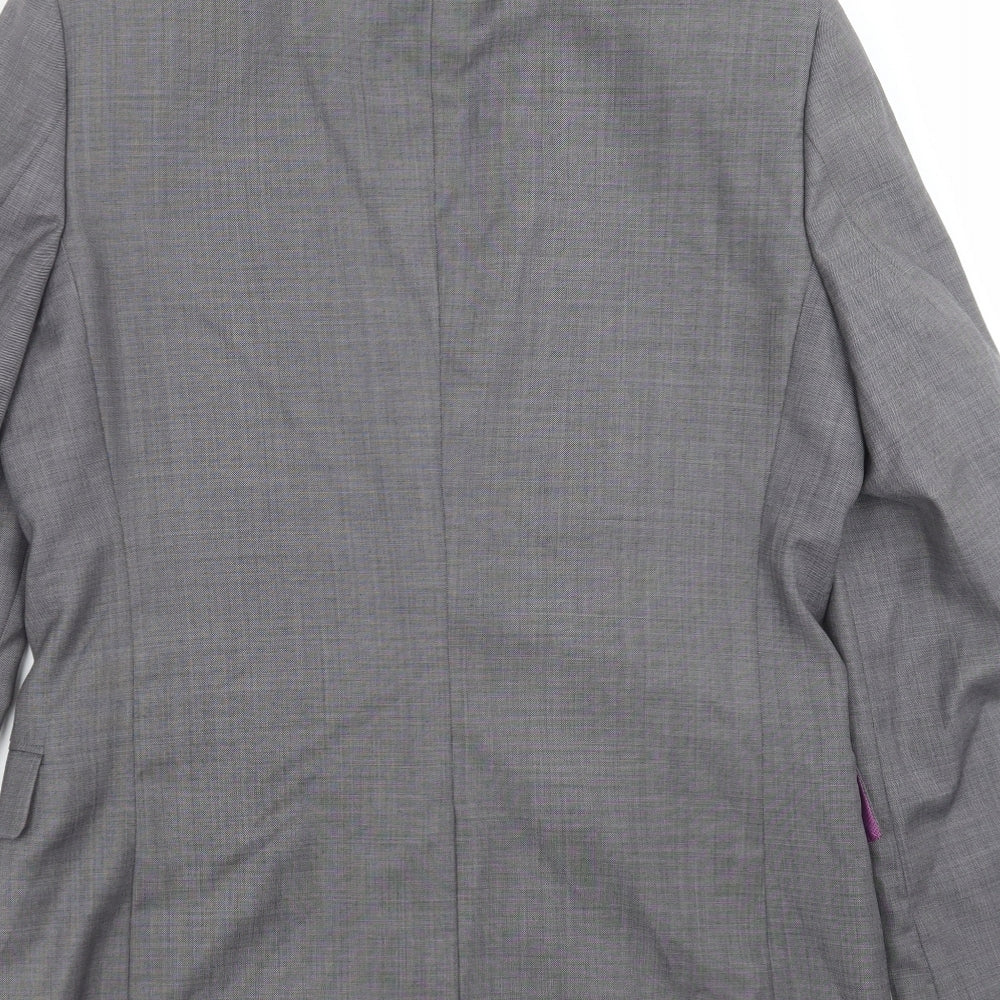 Taylor & Reece Mens Grey Jacket Suit Jacket Size 38 - Tailored fit