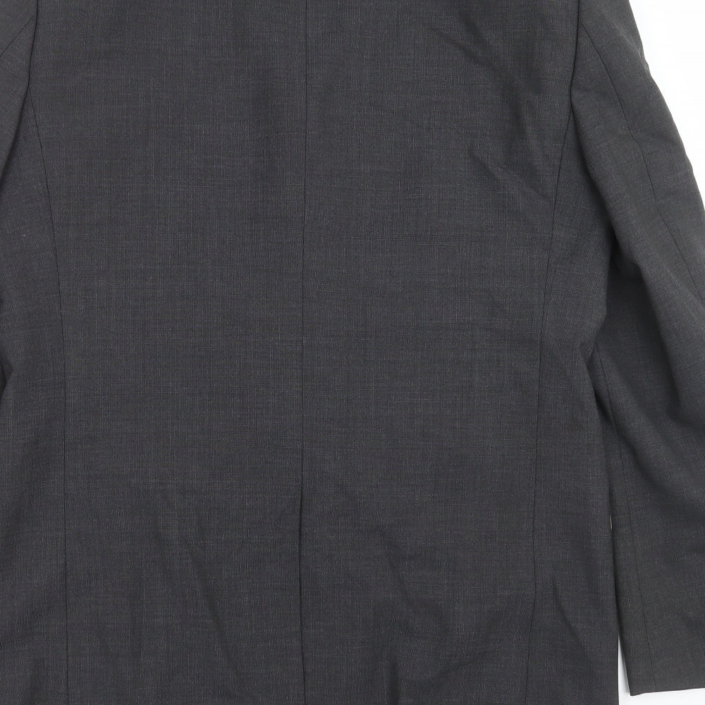 Milan Mens Grey Jacket Suit Jacket Size 38