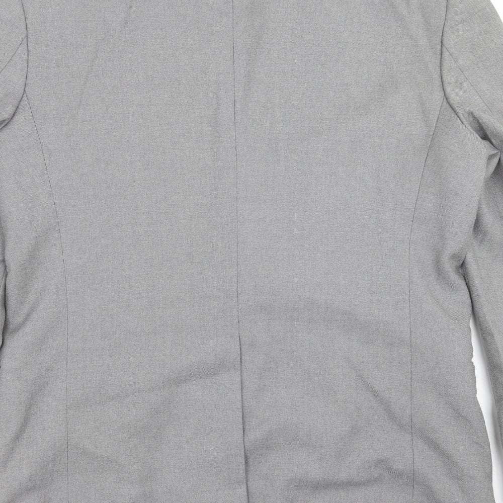 Burton Mens Grey Jacket Suit Jacket Size 38
