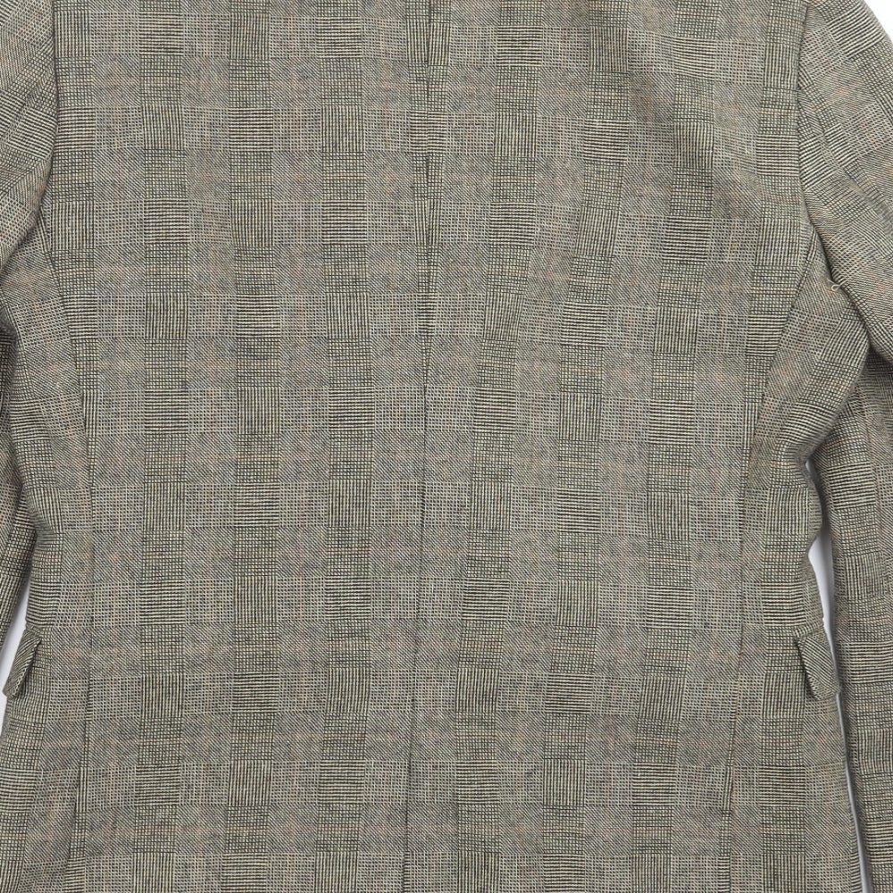 Butler & Webb Mens Green Check Jacket Suit Jacket Size 36