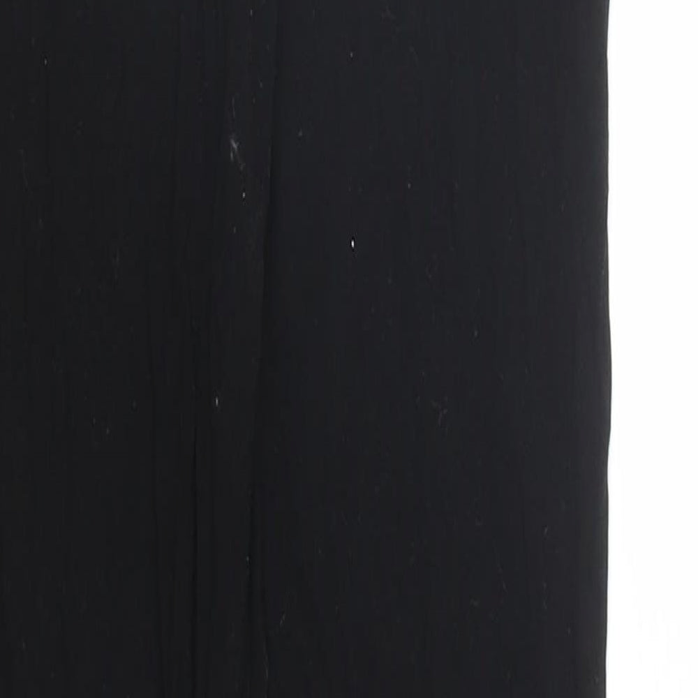 PRETTYLITTLETHING Womens Black Carrot Leggings Size 10 L26 in