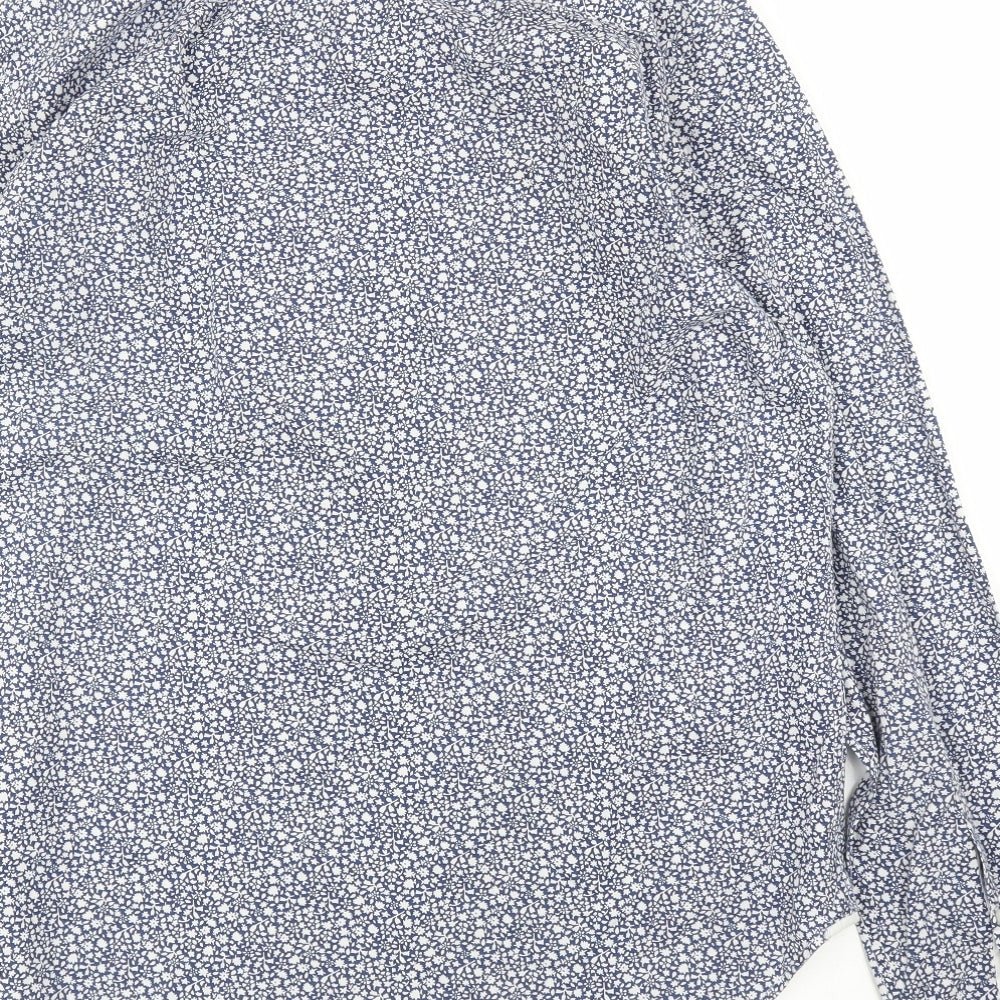 Gap Mens Blue Floral Button-Up Size S