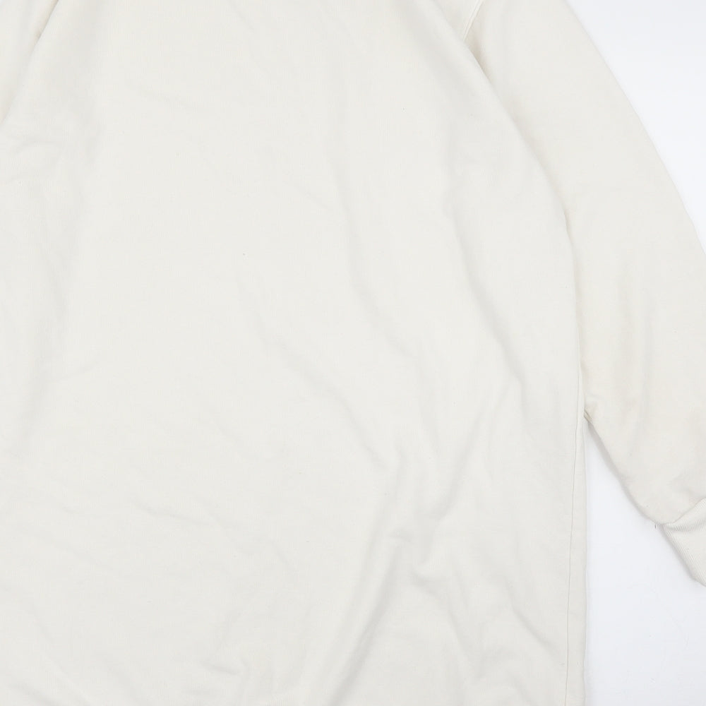 H&M Womens White Pullover Jumper Size M
