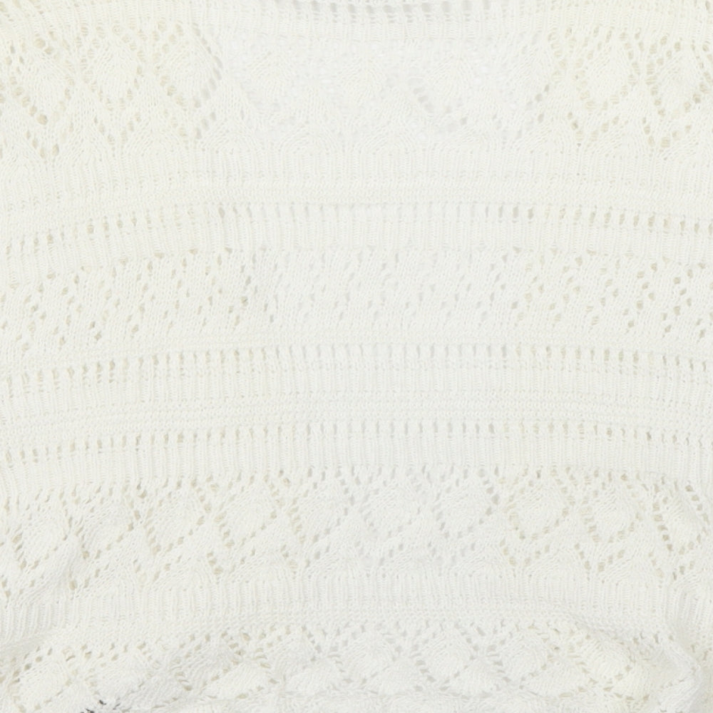 Muizz Womens Ivory Cardigan Jumper Size M