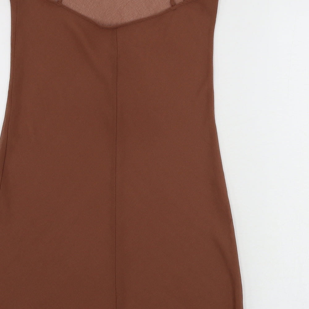Preworn Womens Brown Basic Blouse Size M