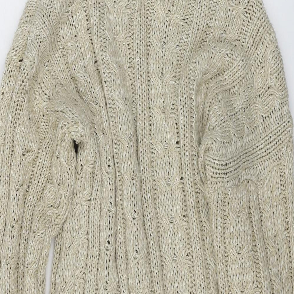 Misspap Womens Beige Pullover Jumper Size M