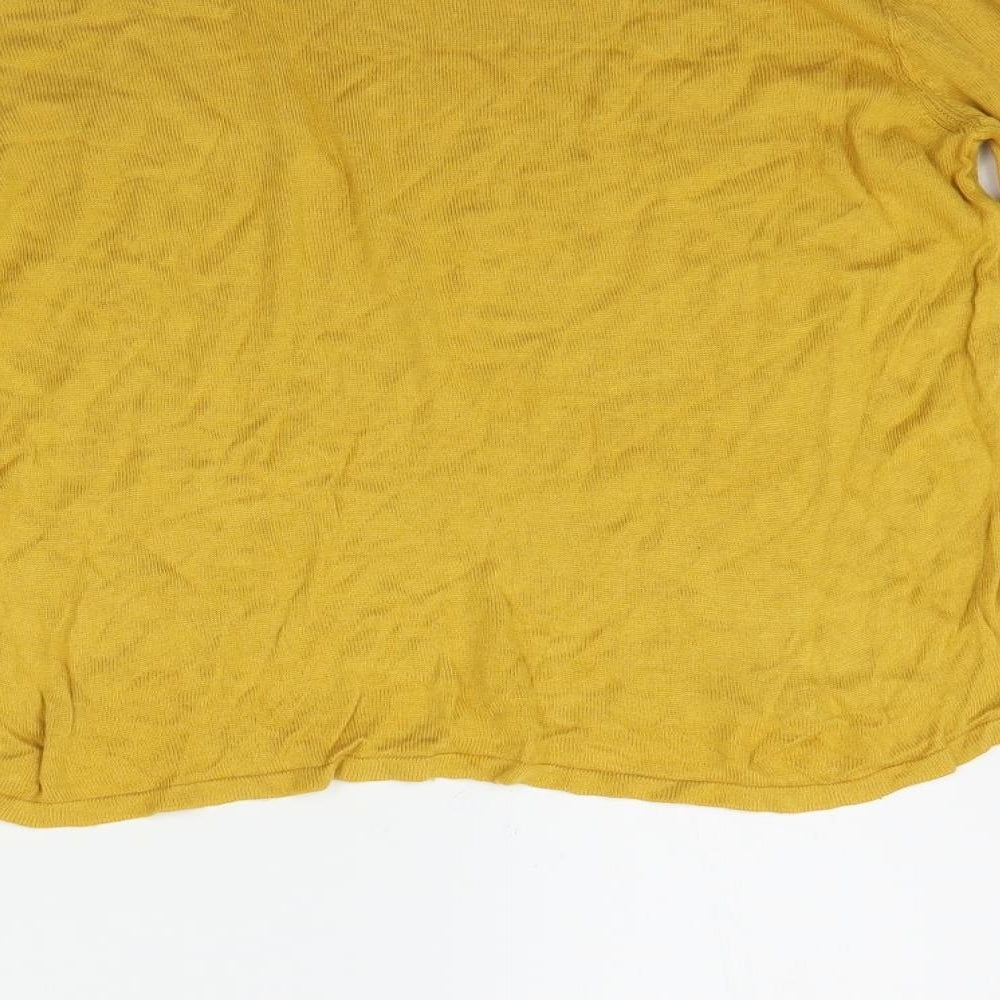New Look Womens Yellow Pullover Jumper Size 12