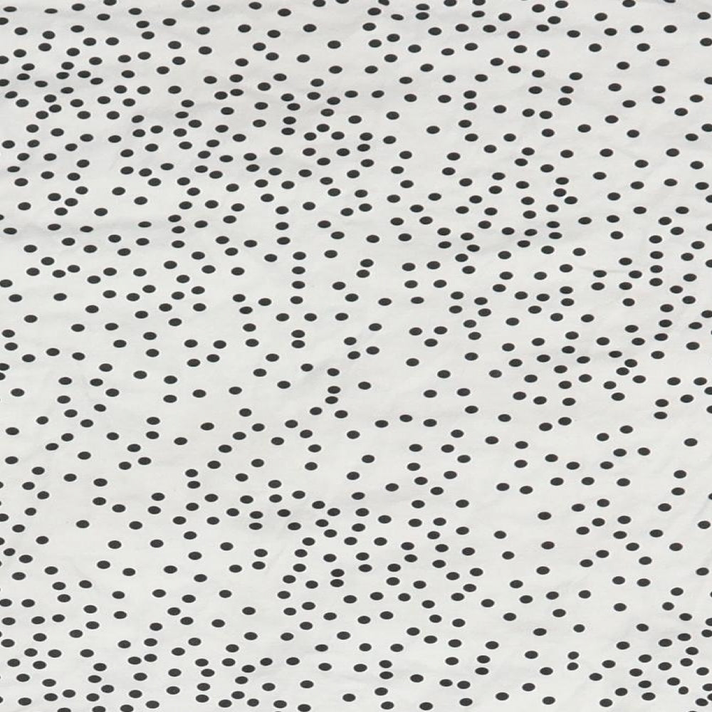 New Look Womens White Polka Dot Basic T-Shirt Size S