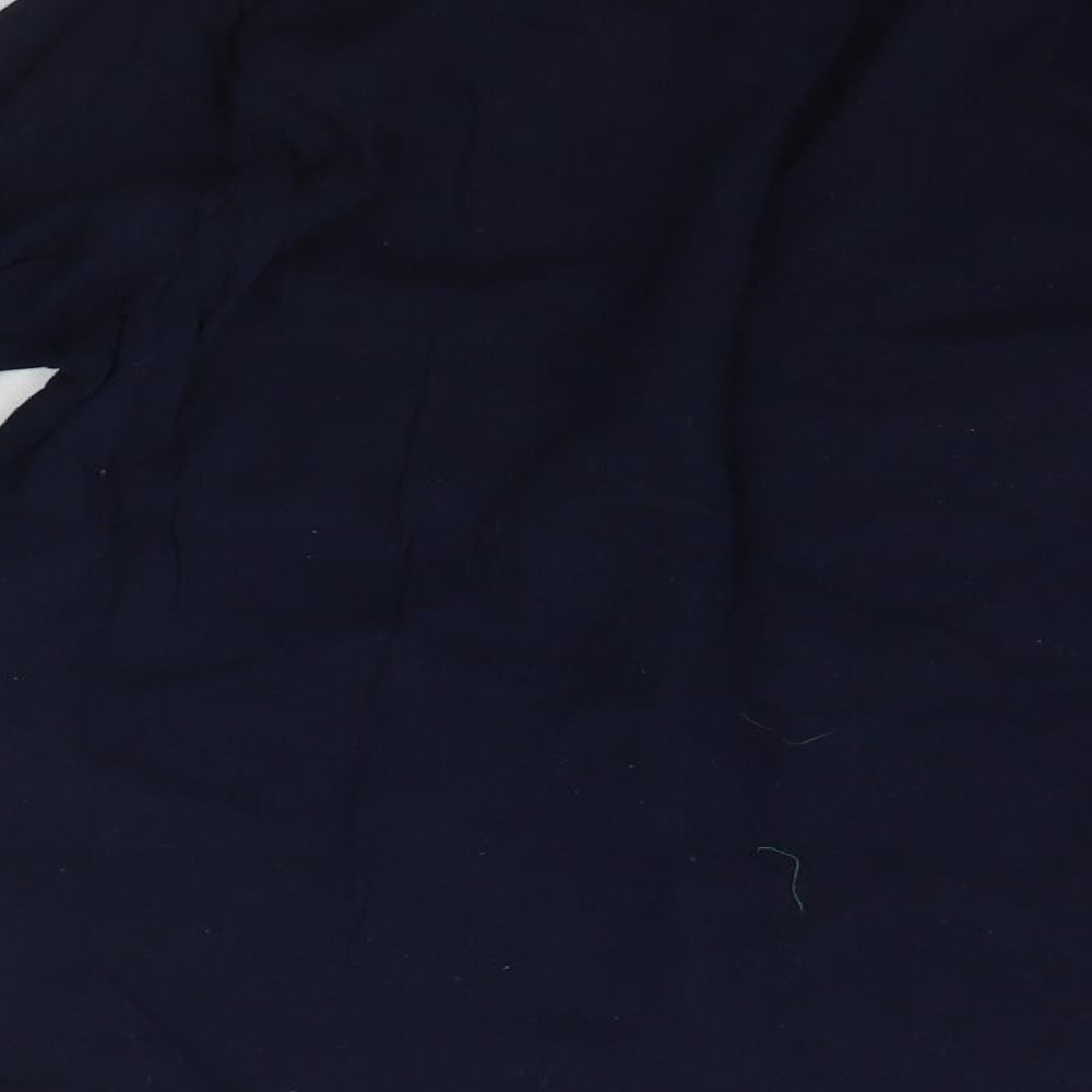 B&M Womens Blue Solid Top Pyjama Top Size 12 - Christams
