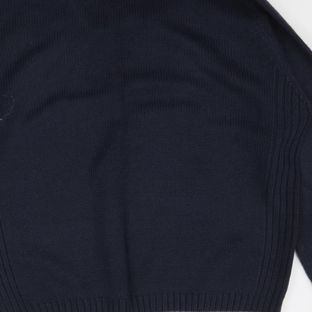 Ambrose Mens Blue Pullover Jumper Size XL
