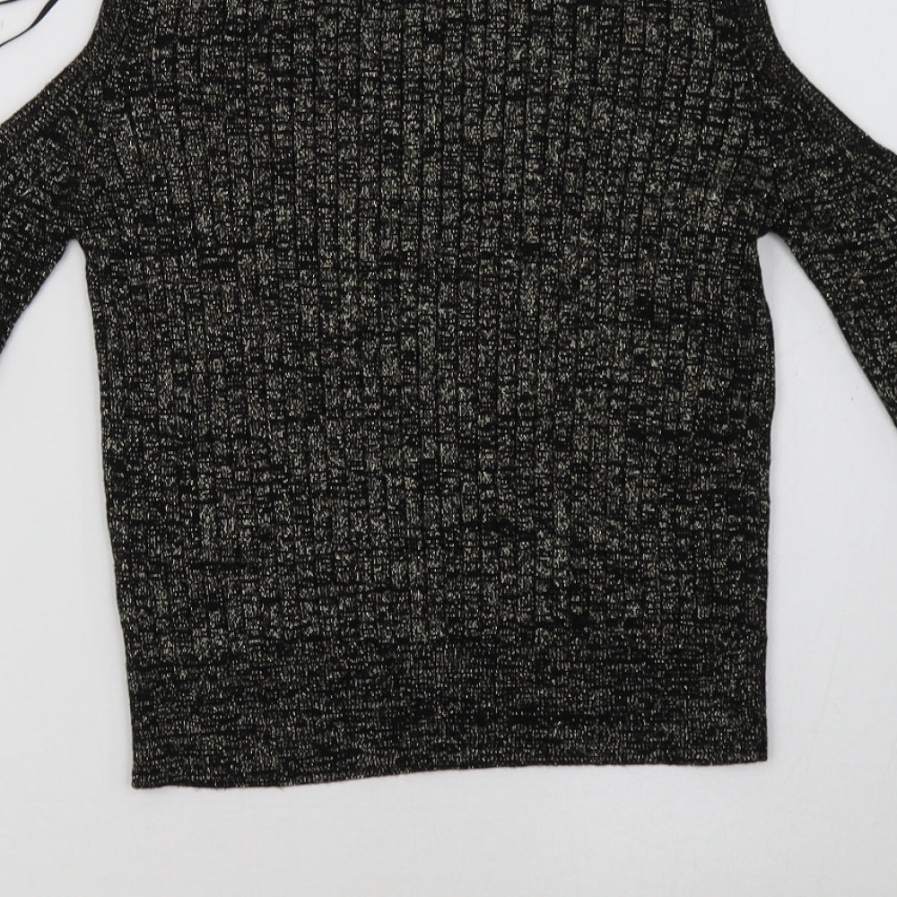 Marks & Spencer Womens Black Pullover Sweatshirt Size 8