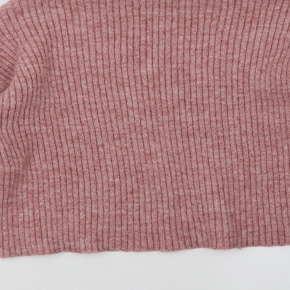 New Look Womens Pink Pullover Sweatshirt Size M