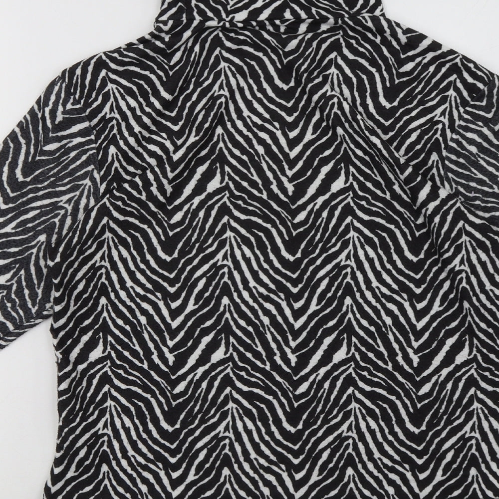 Primark Womens White Animal Print Pullover Sweatshirt Size S