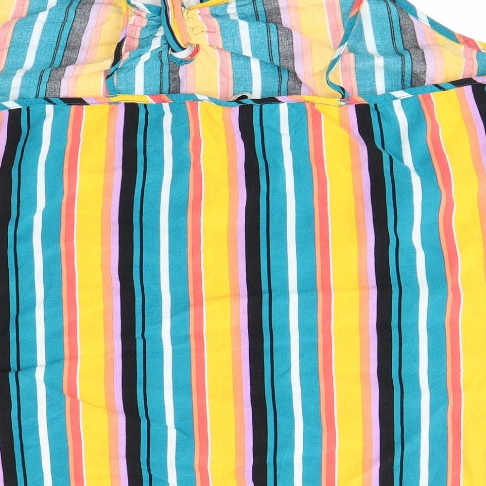 Matalan Womens Multicoloured Striped Camisole Blouse Size 16