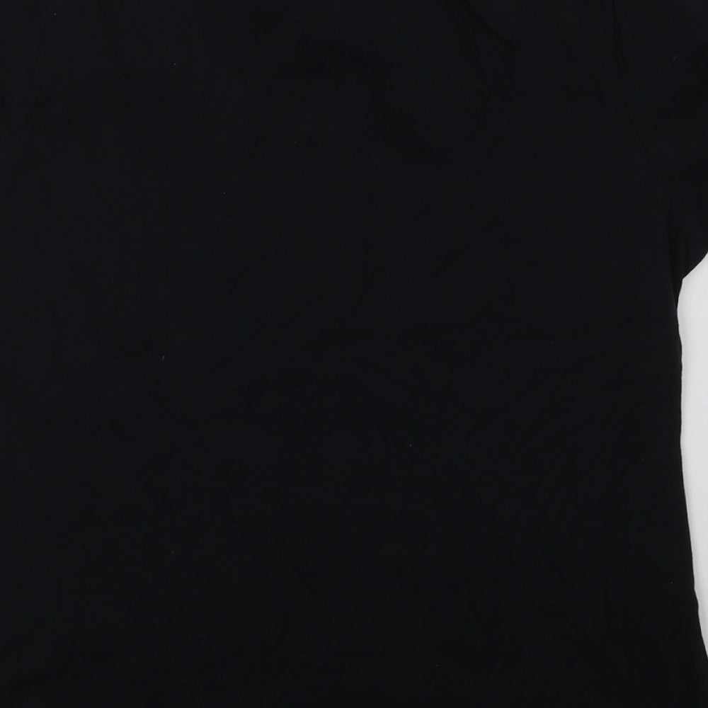 Gildan Womens Black Basic T-Shirt Size M - Baseball
