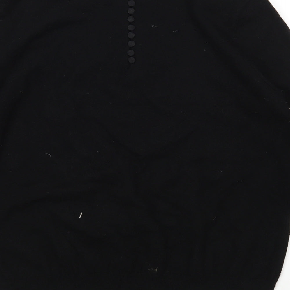 Savida Womens Black Pullover Jumper Size L
