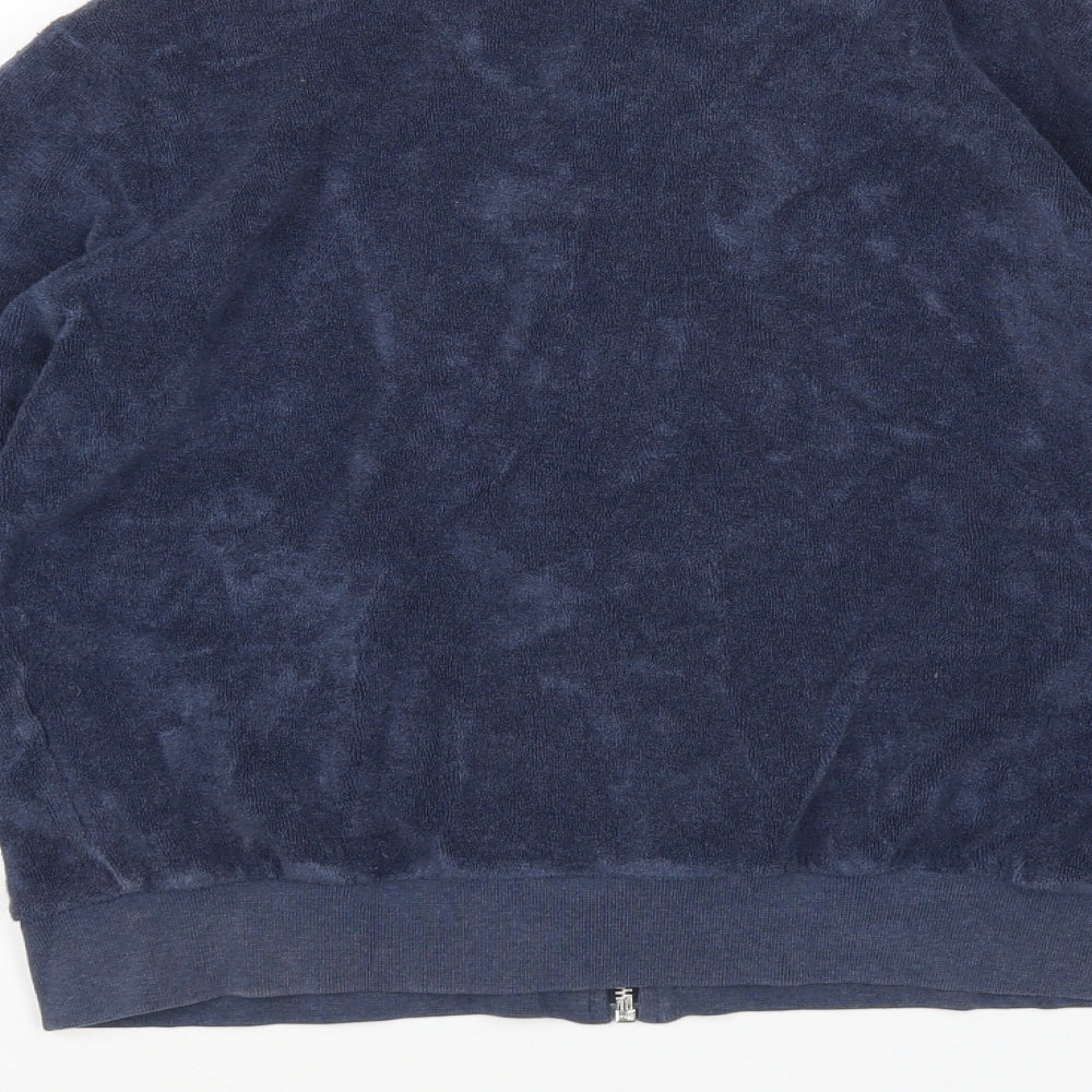 Per Una Womens Blue Full Zip Sweatshirt Size 14