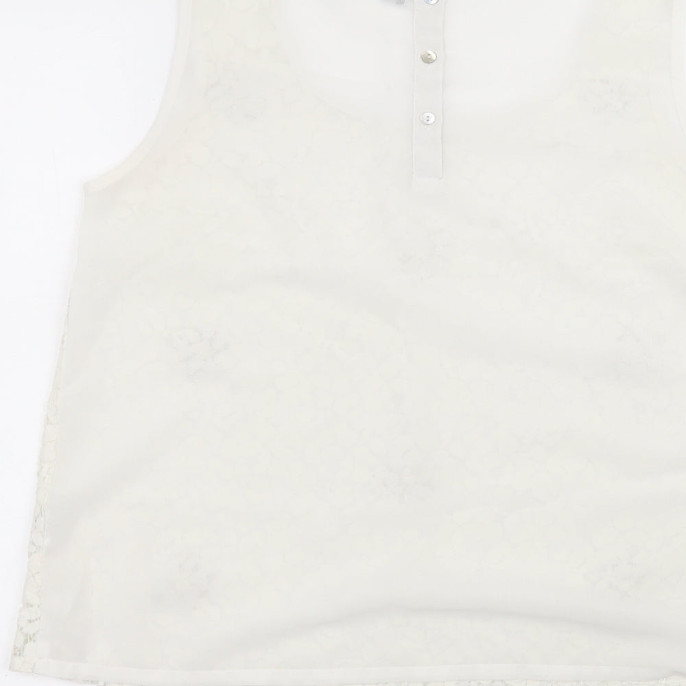 Atmosphere Womens White Basic T-Shirt Size 10