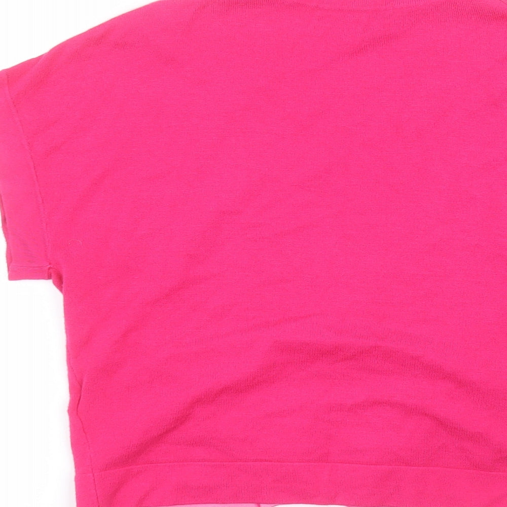 Marks & Spencer Womens Pink Cardigan Jumper Size 10