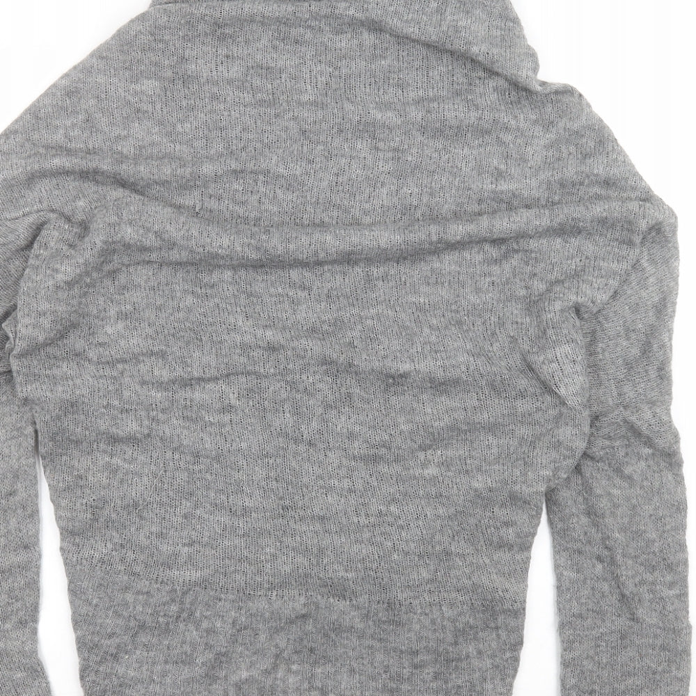 H&M Womens Grey Cardigan Jumper Size M