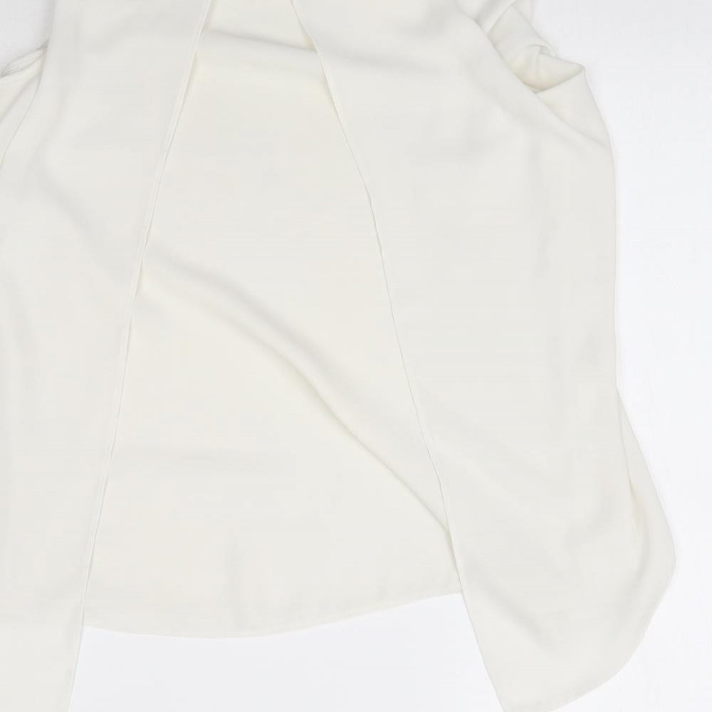 River Island Womens White Basic Blouse Size 10