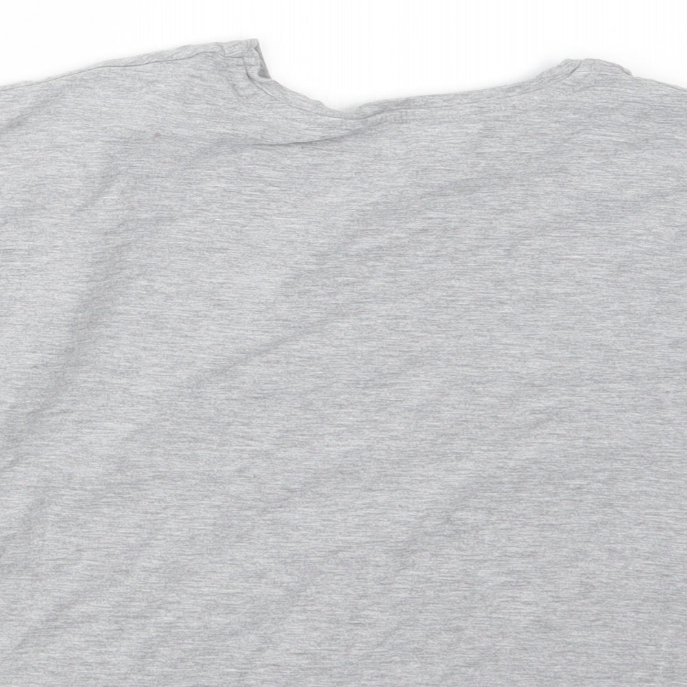 George Girls Grey Basic T-Shirt Size 11-12 Years
