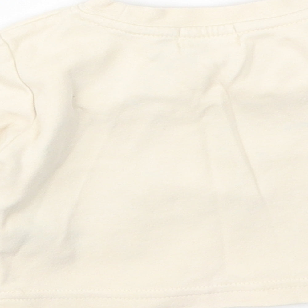 Earlydays Boys Beige Basic T-Shirt Size 0-3 Months