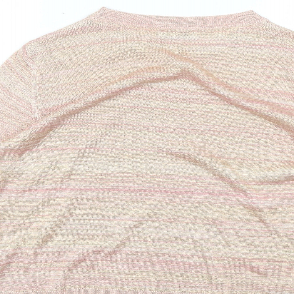 Marks & Spencer Womens Multicoloured Striped Pullover Jumper Size 12