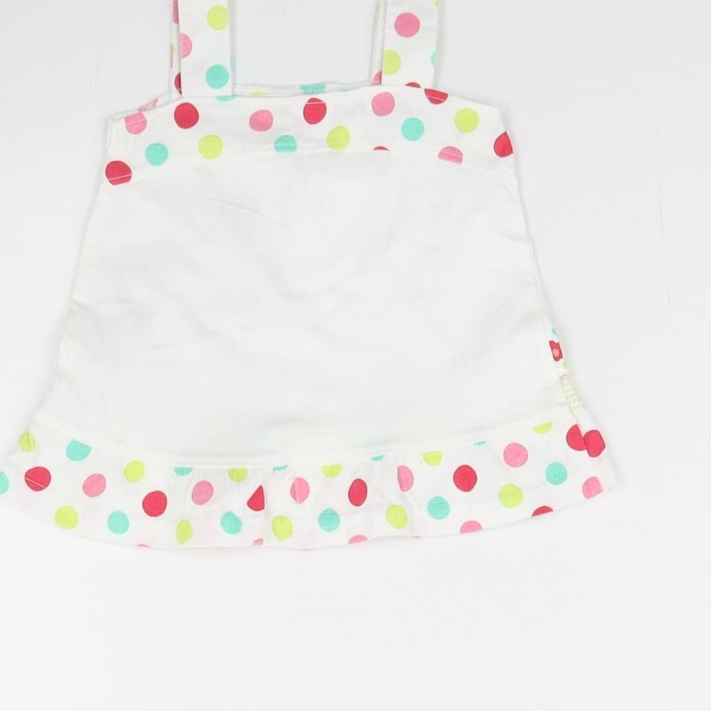 George Girls White Basic Tank Size 0-3 Months