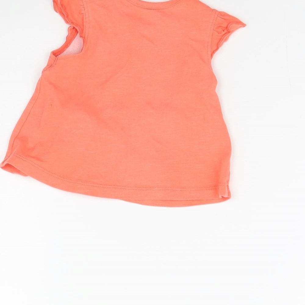 Nutmeg Girls Orange Basic Blouse Size 0-3 Months