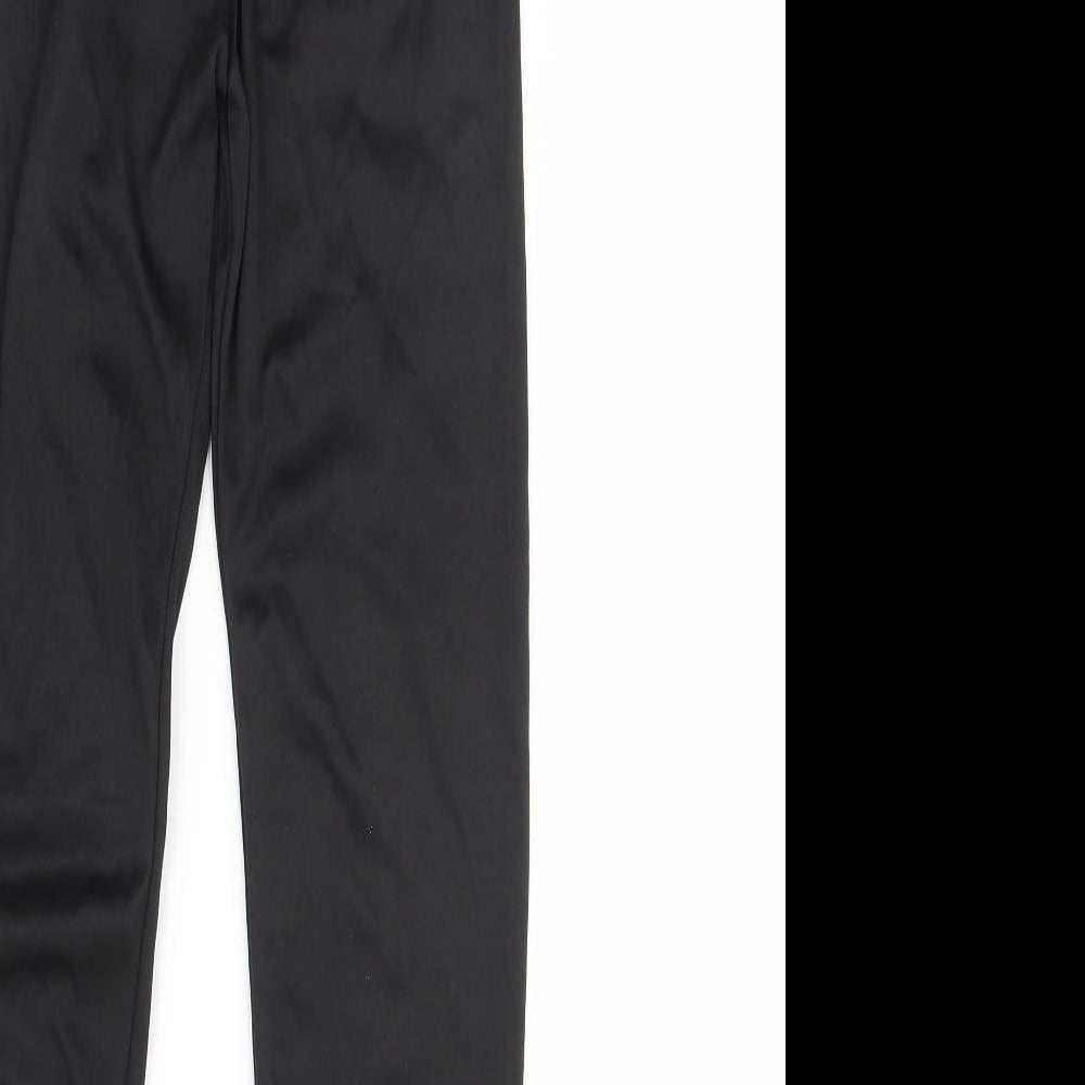 Preworn Girls Black Capri Trousers Size 8 Years - Halloween