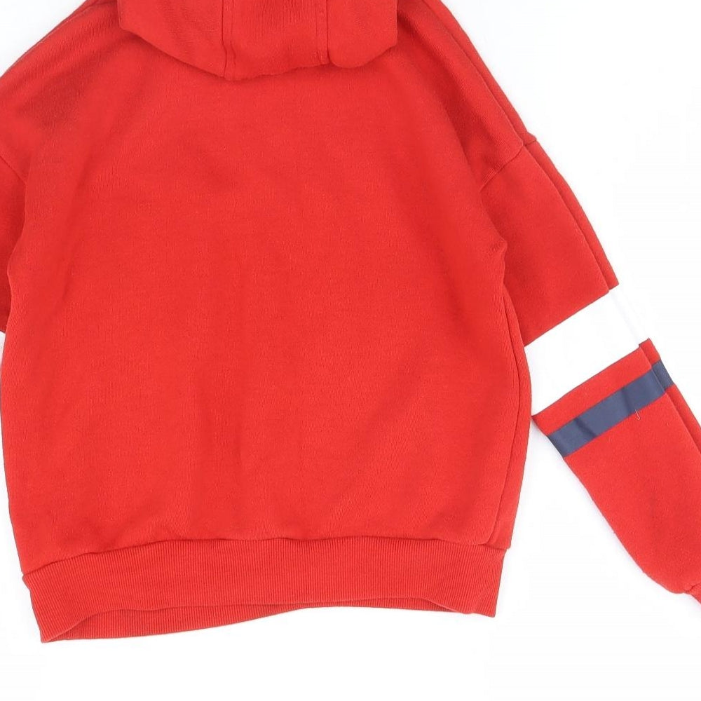 Primark Girls Red Pullover Hoodie Size 7 Years - Idaho