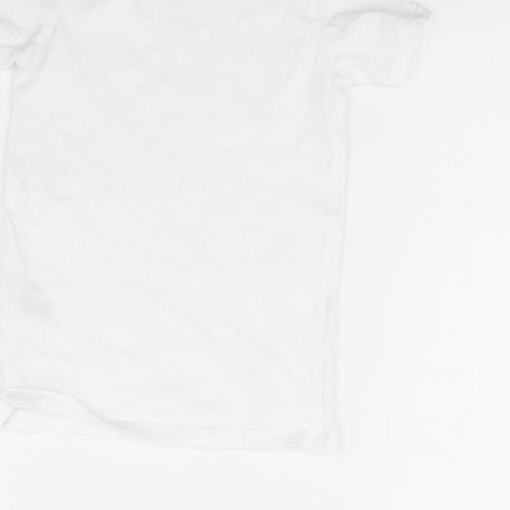 H&M Boys White Basic T-Shirt Size 2 Years