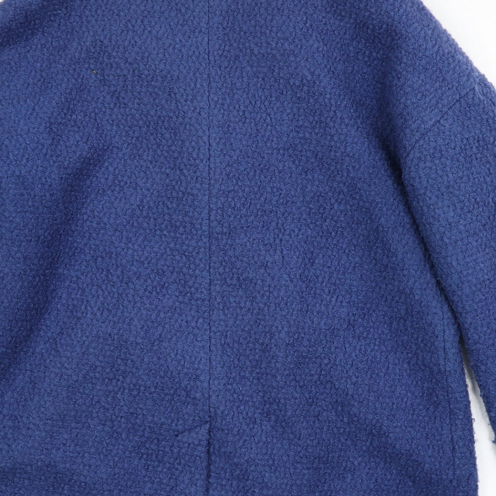 Peacocks Womens Blue Overcoat Coat Size 12