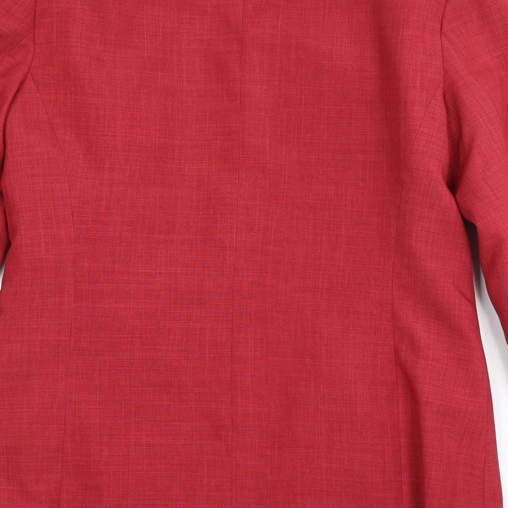 George Womens Red Jacket Blazer Size 12