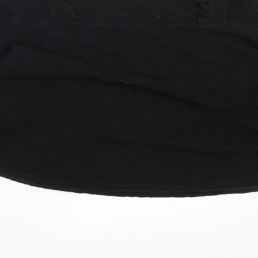Zara Womens Black Cropped Tank One Size