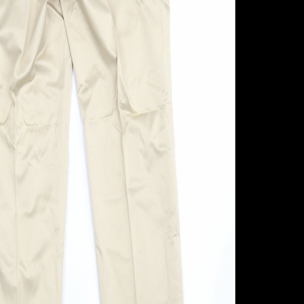Hein Womens Gold Dress Pants Trousers Size 28 in L30 in