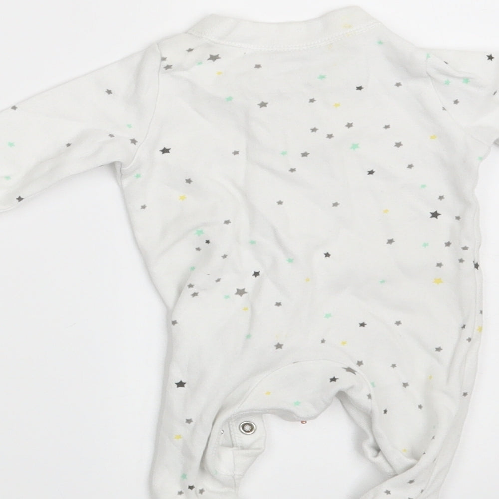 F&F Baby White Spotted Romper One-Piece Size Newborn