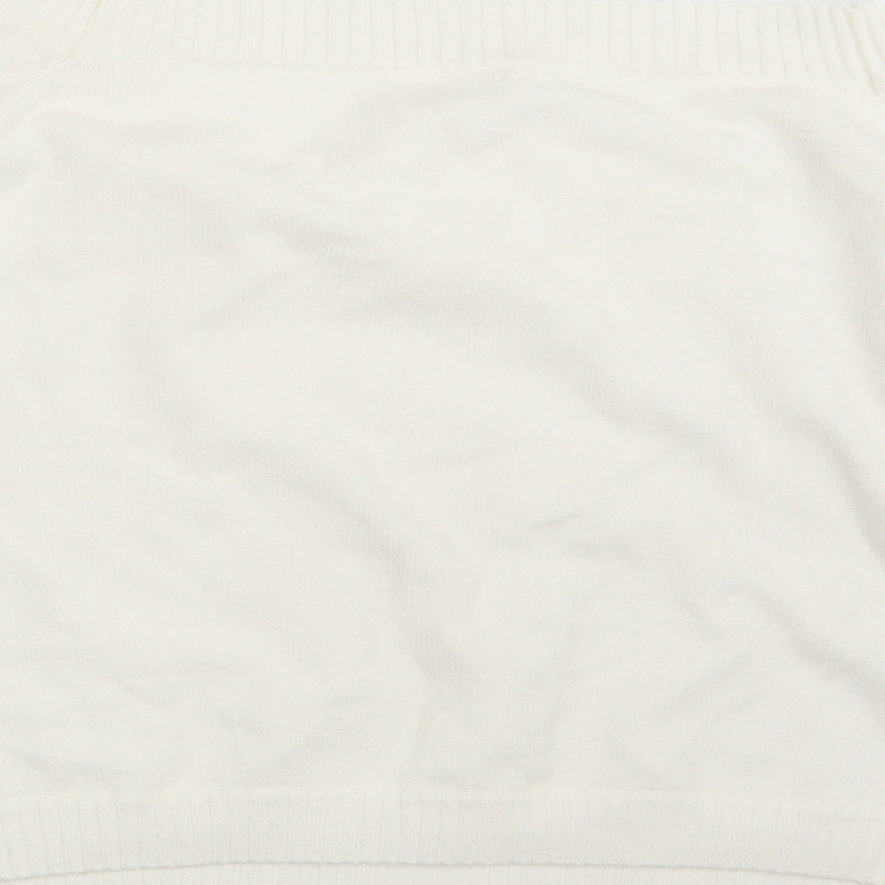 Honey Punch Womens Ivory Rayon Pullover Jumper Size M